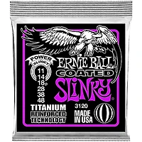Ernie Ball 3120 Coated Titanium Power Slinky Electric Guitar Strings