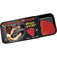 Snarling Dogs Brain Guitar Picks and Tin Box