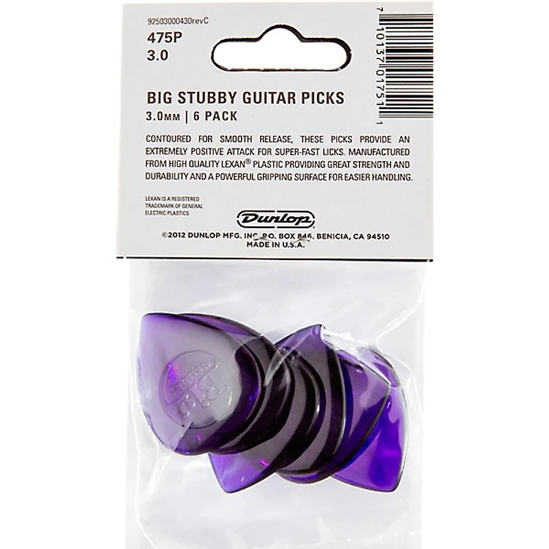 Dunlop Big Stubby Guitar Picks -