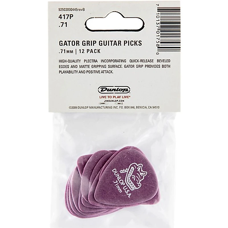 Dunlop Gator Grip Standard Guitar Picks