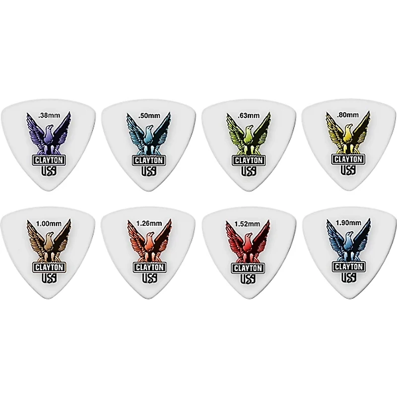 Clayton Acetal Rounded Triangle Guitar Picks