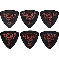 Clayton Black Raven Rounded Triangle Guitar Picks