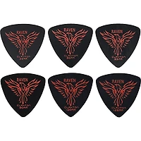 Clayton Black Raven Rounded Triangle Guitar Picks