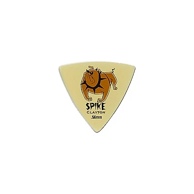 Clayton Spike Ultem Gold Sharp Triangle Guitar Picks 1 Dozen