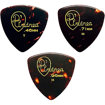 D'Andrea 346 Rounded Triangle Celluloid Guitar Picks