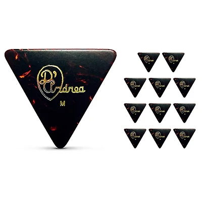 D'Andrea 355 Triangle Celluloid Guitar Picks One Dozen