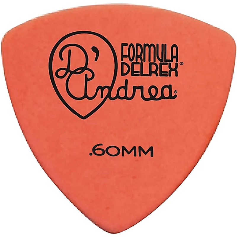 D'Andrea 346 Guitar Picks Rounded Triangle Delrex Delrin - One Dozen