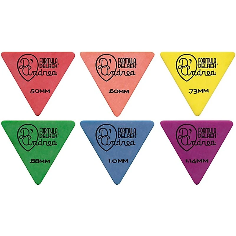 D'Andrea Shell Celluloid 355 Triangle Picks
