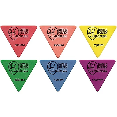 D'Andrea Shell Celluloid 355 Triangle Picks