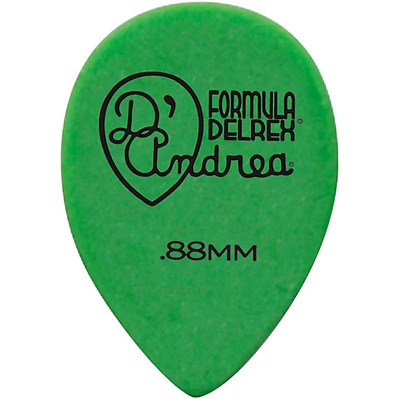 D'Andrea 358 Small Delrex Delrin Guitar Picks Teardrop - One Dozen