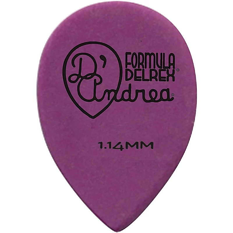 D'Andrea 358 Small Delrex Delrin Guitar Picks Teardrop - One Dozen