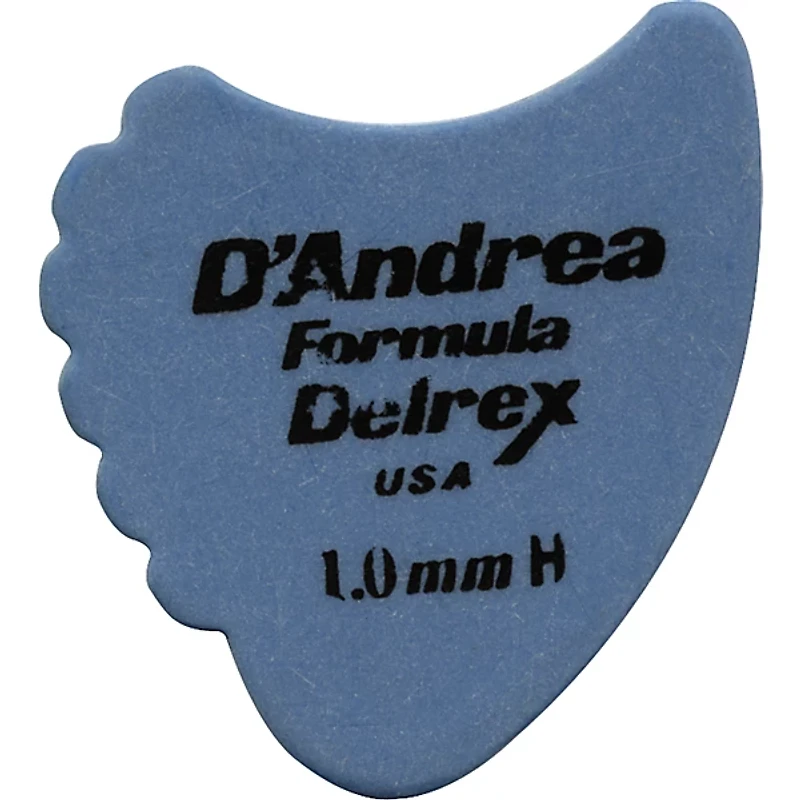 D'Andrea 390 Sharkfin Delrex Delrin Guitar Picks - One Dozen