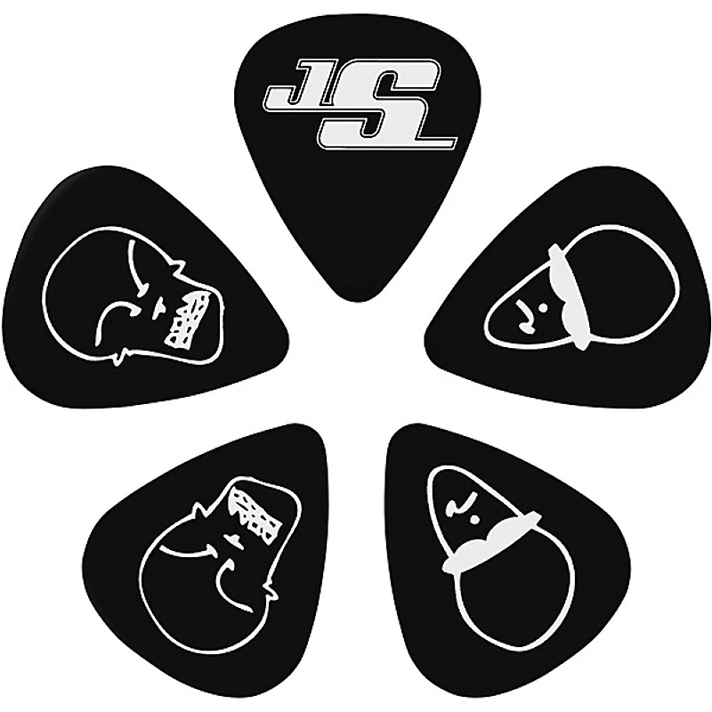 D'Addario Joe Satriani Signature Guitar Picks 10-Pack Black Medium
