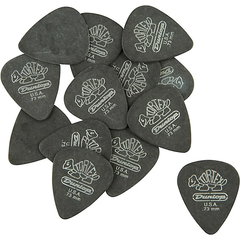 Dunlop Tortex Pitch Black Standard Guitar Picks 1 Dozen