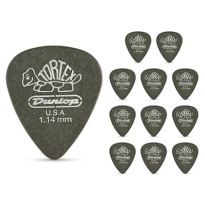 Dunlop Tortex Pitch Black Standard Guitar Picks 1 Dozen