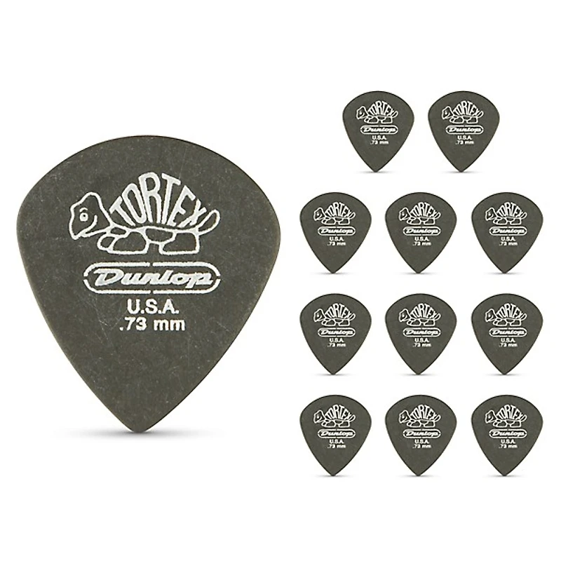 Dunlop Tortex Pitch Black Jazz Guitar Picks 1 Dozen