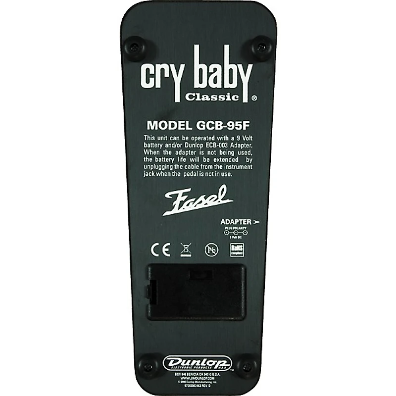 Dunlop GCB95F Cry Baby Classic Fasel Inductor Wah Pedal