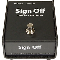 ProCo Sign Off Latching Muting Switch for Microphones