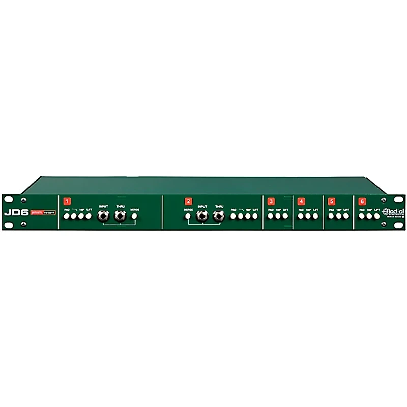 Radial Engineering JD6 6-Channel Rackmount Passive Direct Box
