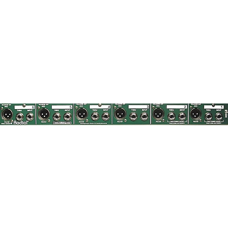 Radial Engineering JD6 6-Channel Rackmount Passive Direct Box