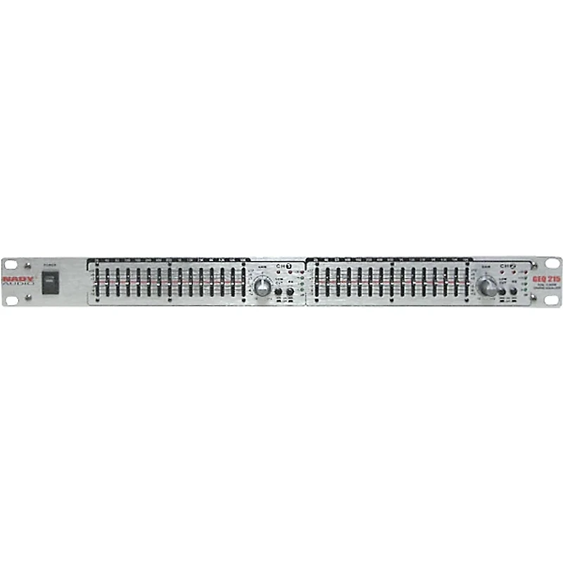 Nady GEQ-215 2-Channel 15-Band Graphic Equalizer