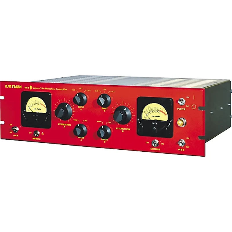 D.W. Fearn VT-2 Dual Channel Vacuum Tube Microphone Preamplifier