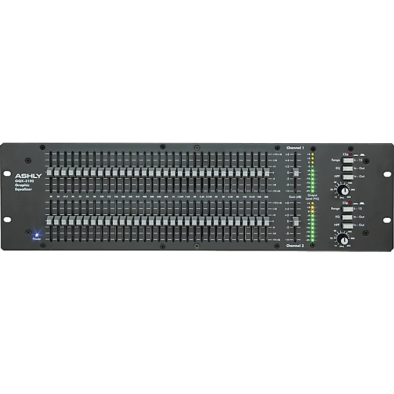 Ashly Audio GQX-3102 Dual 31-Band Graphic Equalizer