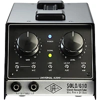 Universal Audio UA-S610 SOLO/610 Classic Vacuum Tube Microphone Preamp and D.I. Box