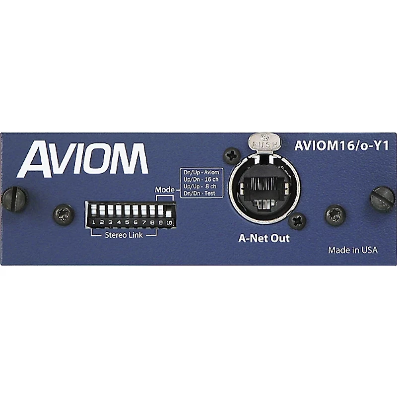 Aviom AVIOM16/o-Y1 Card for Yamaha Digital Mixers Aviom Blue