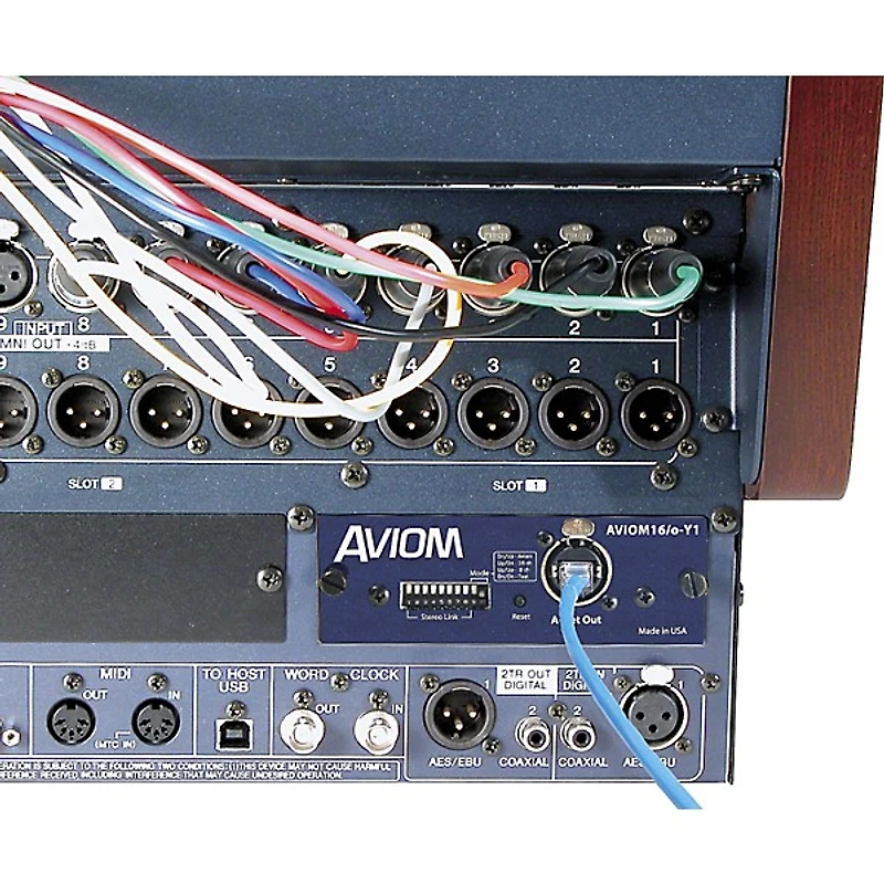 Aviom AVIOM16/o-Y1 Card for Yamaha Digital Mixers Aviom Blue