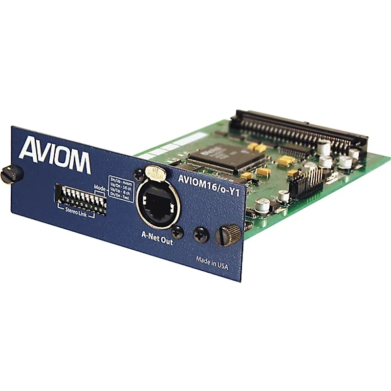 Aviom AVIOM16/o-Y1 Card for Yamaha Digital Mixers Aviom Blue