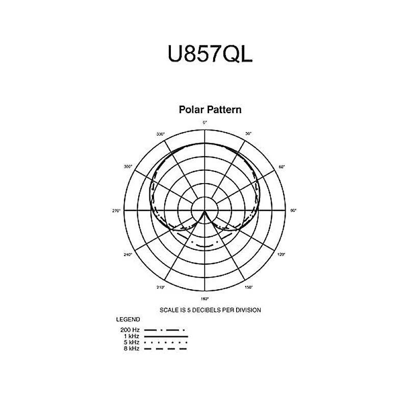 Audio-Technica U857QL Cardioid Condenser Quick-Mount Gooseneck Microphone Black 18.64 in.