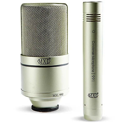 MXL 990/991 Large- and Small-Diaphragm Condenser Microphone Bundle