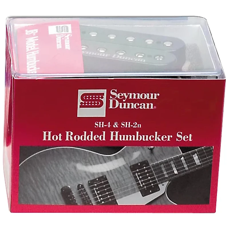 Seymour Duncan Hot Rodded SH-4/SH-2 Humbucker Pickup Set, Black Black