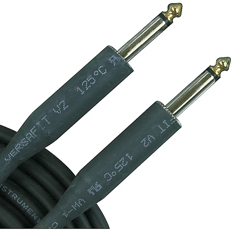 Musician's Gear Standard 1/4" Straight Instrument Cable Black 10 ft.