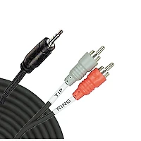 Hosa CMR-210 Stereo Y-cable Mini Male-Two RCA Males