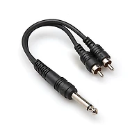 Hosa YPR-124 YPR-124 Mono 1/4" Mono to 2 RCA Mono Cable