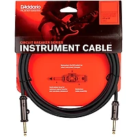 D'Addario PW-AG Circuit Breaker 1/4" Straight Instrument Cable