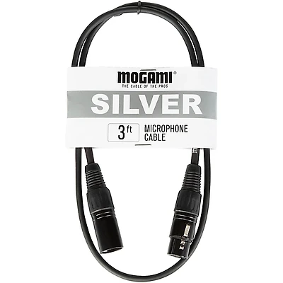 Mogami Silver 1/4" Straight Instrument Cable -