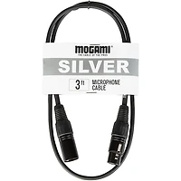 Mogami Silver 1/4" Straight Instrument Cable -