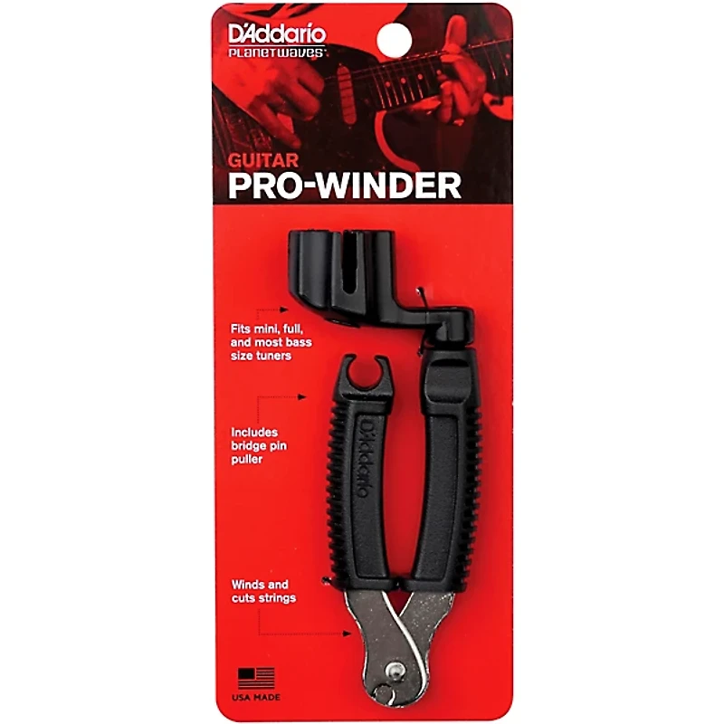 D'Addario Pro-Winder String Winder/Cutter/Bridge-Pin Puller -
