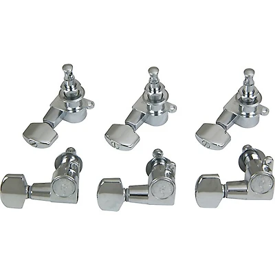 Schaller M6 Mini Tuning Machine Heads 6 In-Line Chrome