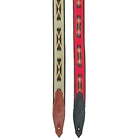 Levy's 2" Southwest Navajo Print Nylon Guitar Strap Desert Red