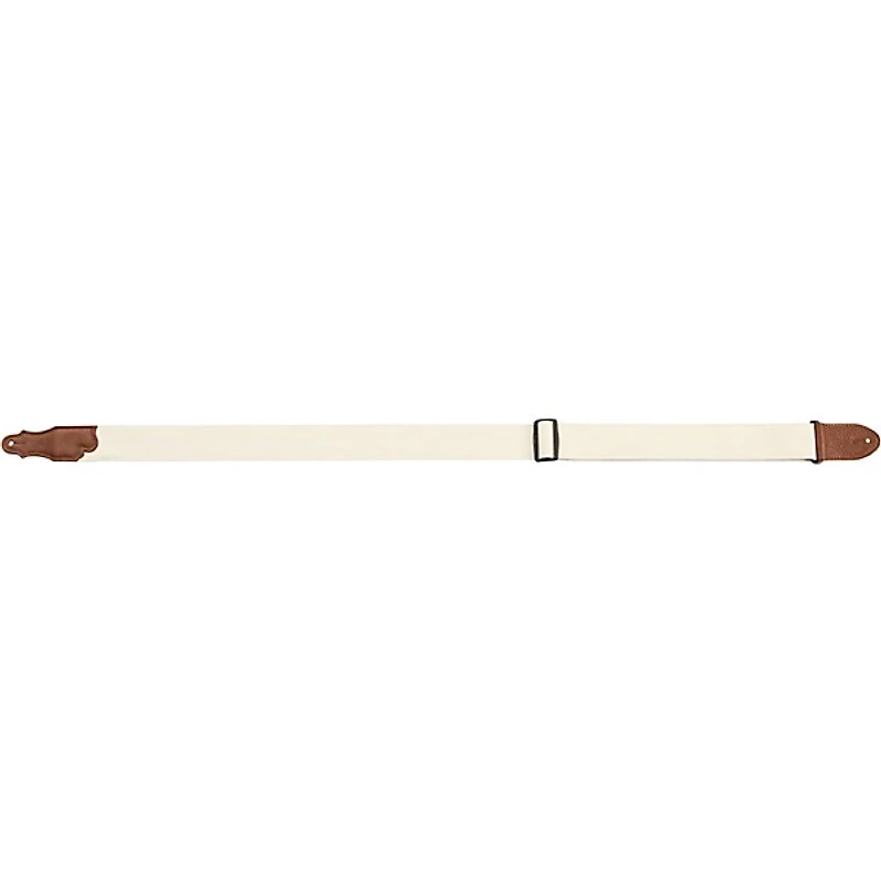 Franklin Strap 2" Natural Cotton Guitar Strap with Leather Ends
