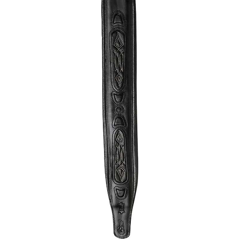 Levy's Classic Padded leather guitar strap Black