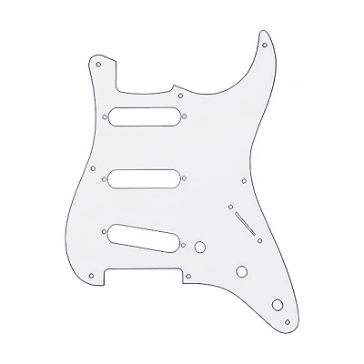 Fender 57/SRV Strat 8 Hole 1 Ply Pickguard White