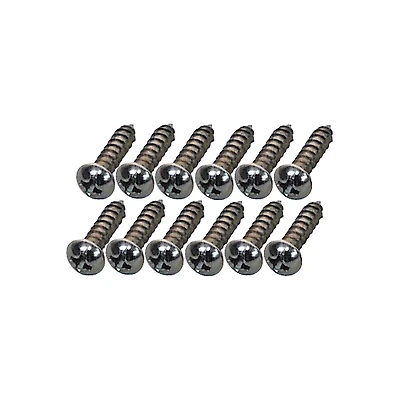 Fender Replacement Screws 3x3/8 SM RD HD NI