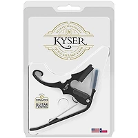 Kyser Short Cut 3-String Acoustic Guitar Capo Black