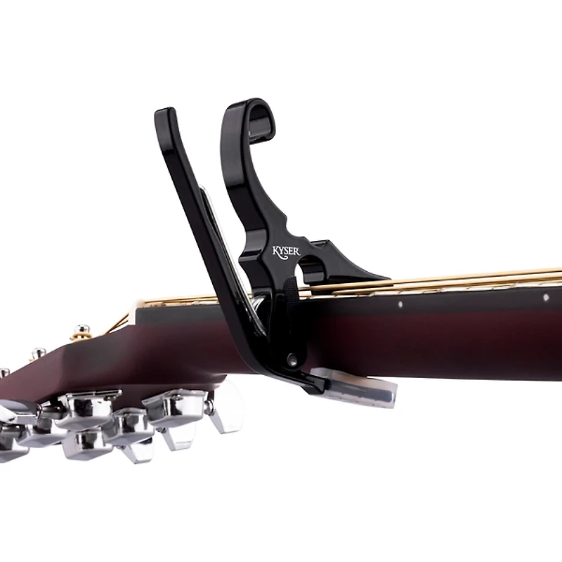 Kyser Short Cut 3-String Acoustic Guitar Capo Black