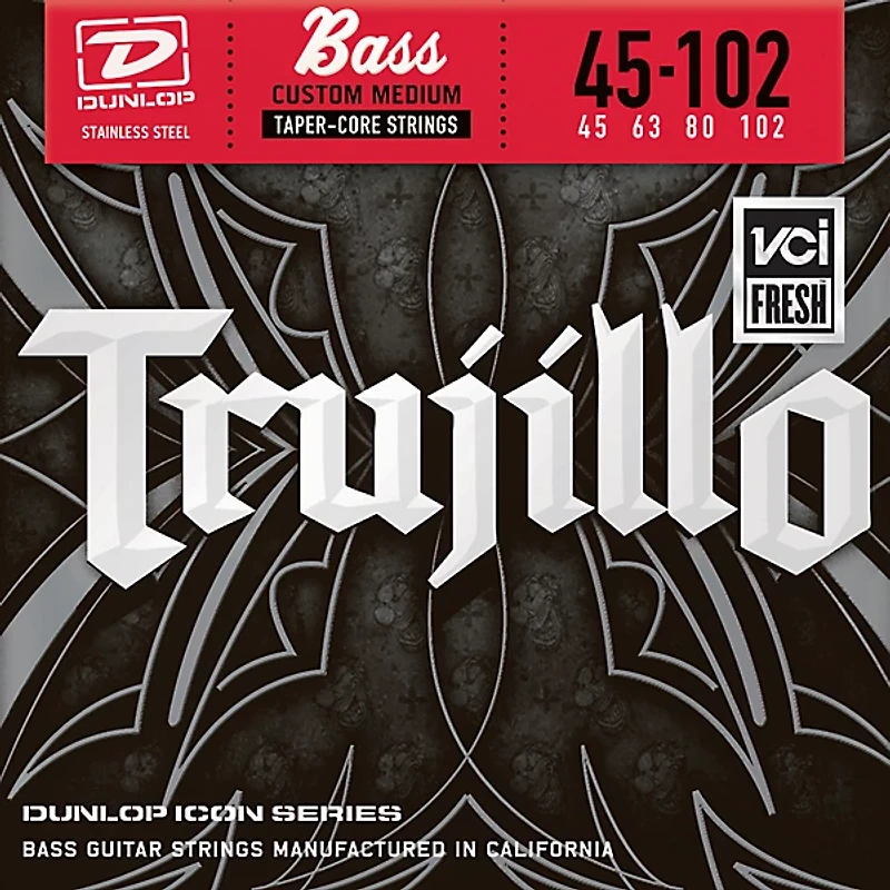 Dunlop Robert Trujillo Icon Series Bass Guitar Strings - 4 String Set